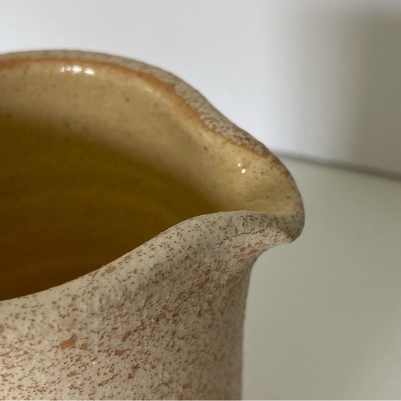 Aztec Creamer Sugar Pottery Sand Art Native American Pastel Blue Rust Orange EUC - Picture 7 of 16